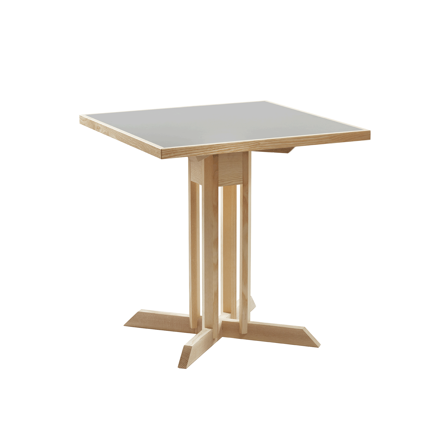 Holzzentralfuss-Tisch
